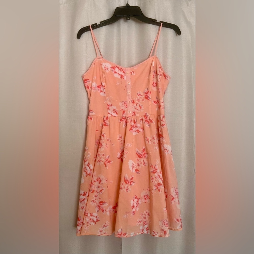 LC Lauren Conrad Peach Floral Sundress Size 10